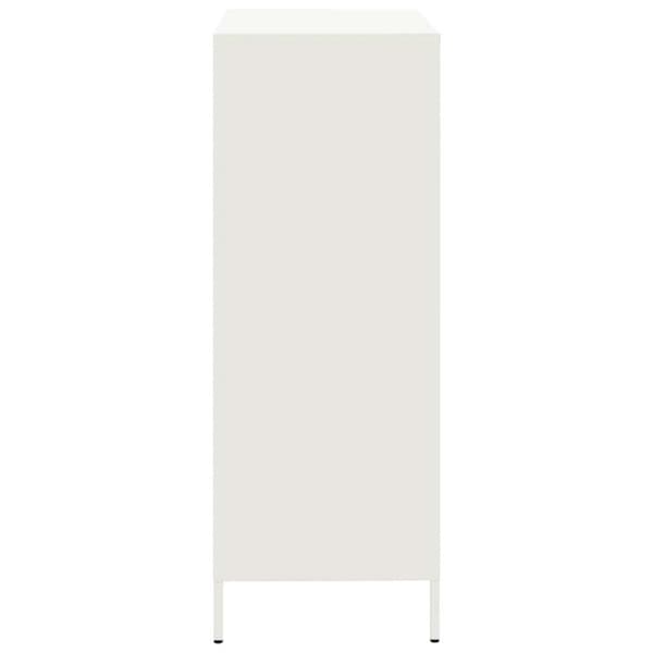 vidaXL Kaappi valkoinen 68x39x101,5 cm teräs
