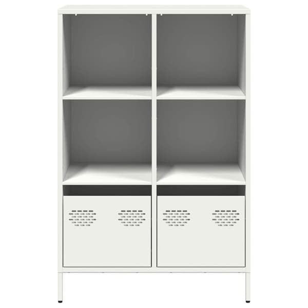 vidaXL Highboard Valkoinen 68x39x103,5 cm Teräs