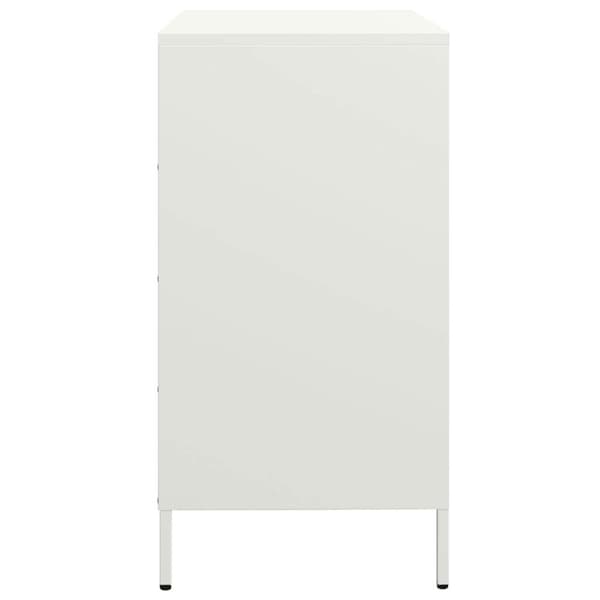 vidaXL skab 68x39x73,5 cm koldvalset stål hvid