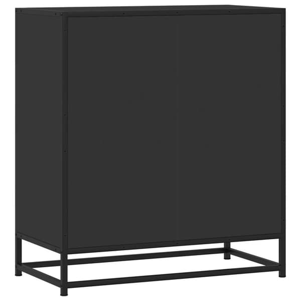 vidaXL Senkki musta 68x35x76 cm tekninen puu