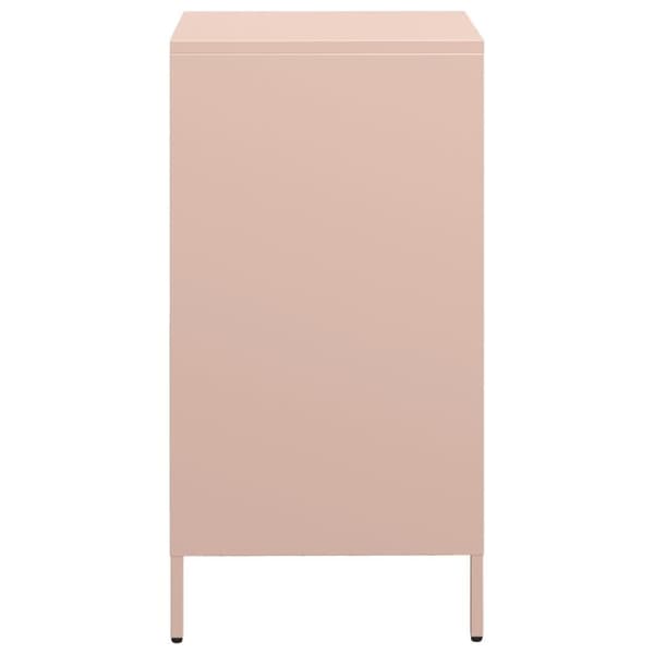vidaXL Skänk rosa 35x39x73,5 cm kallvalsat stål