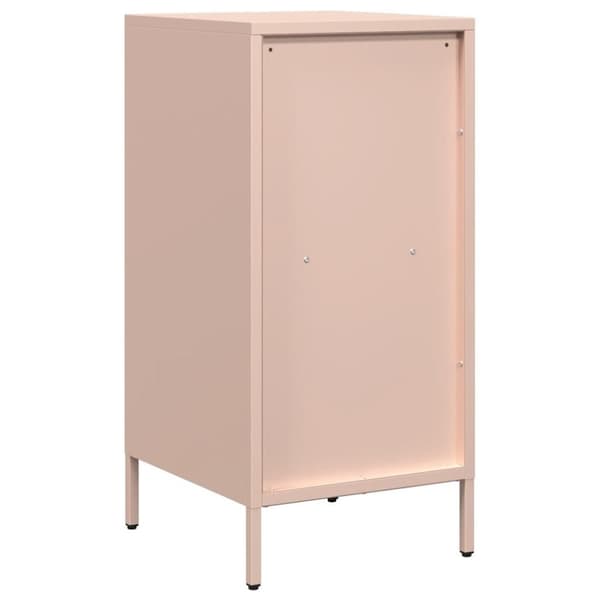 vidaXL Skänk rosa 35x39x73,5 cm kallvalsat stål