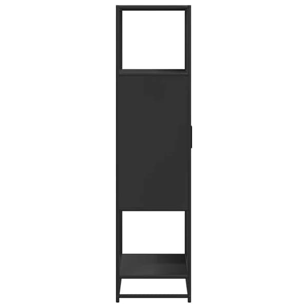 vidaXL Highboard svart 68x35x139 cm konstruert tre og metall