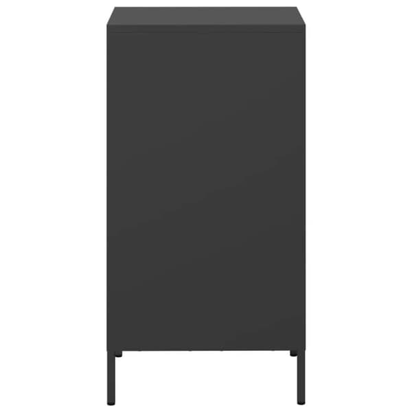vidaXL Skänk svart 35x39x73,5 cm kallvalsat stål