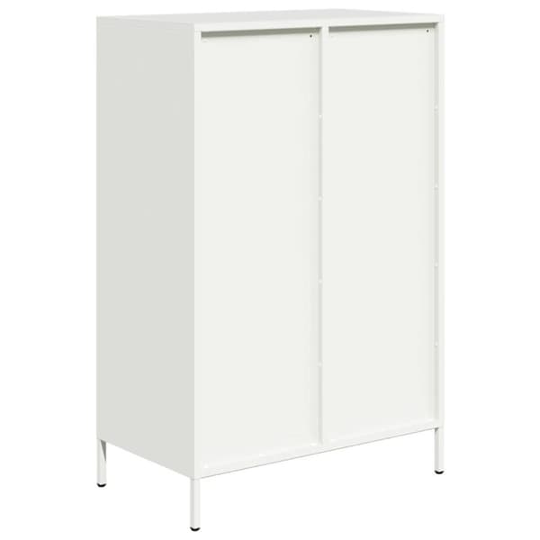 vidaXL Highboard hvit 68x39x101,5 cm stål