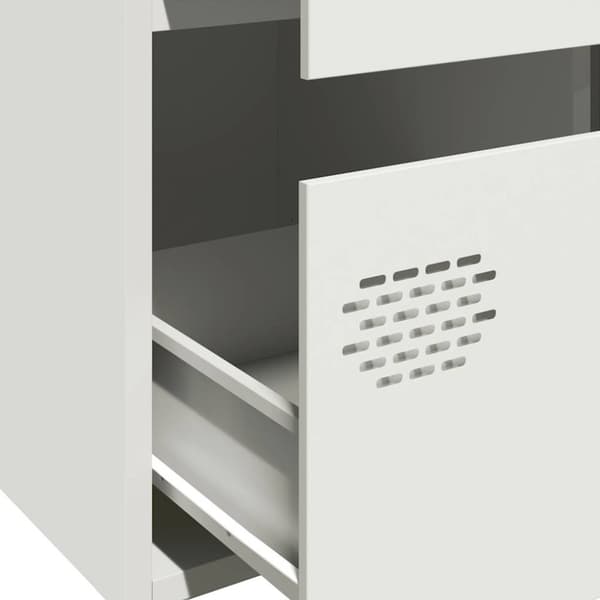 vidaXL Highboard hvit 68x39x101,5 cm stål