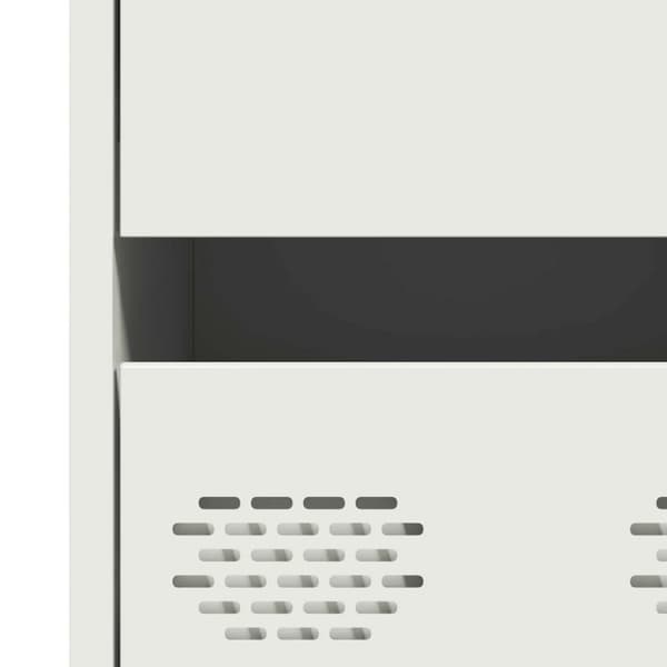 vidaXL Highboard hvit 68x39x101,5 cm stål