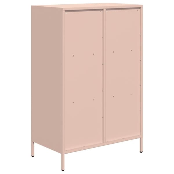 vidaXL Highboard rosa 68x39x103,5 cm stål