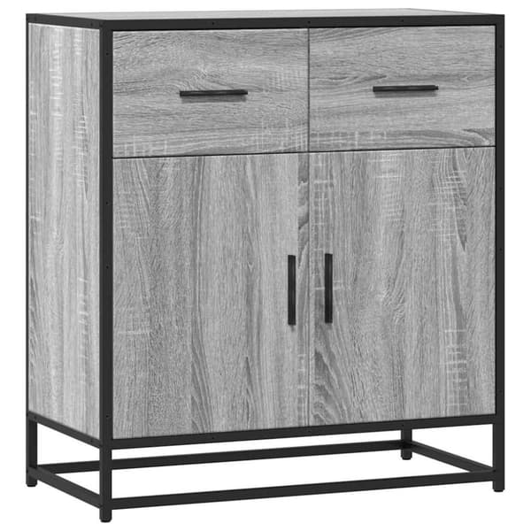 vidaXL Skjenk grå sonoma 68x35x76 cm konstruert tre