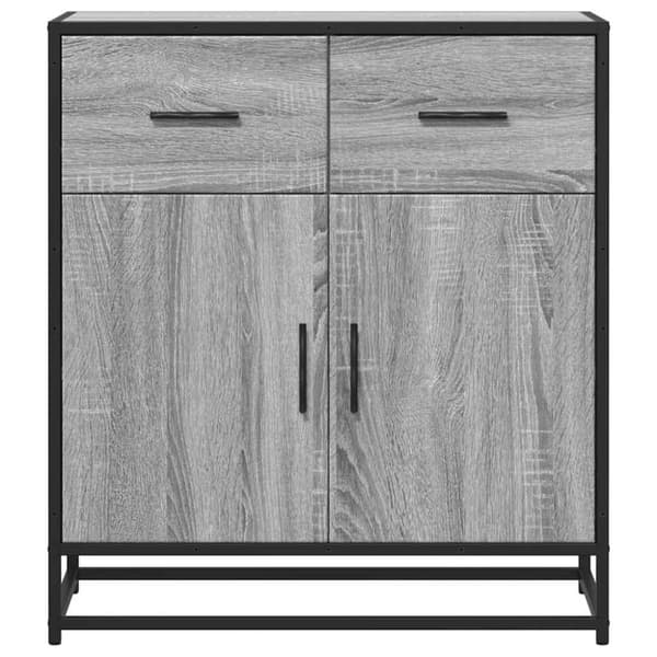 vidaXL Skjenk grå sonoma 68x35x76 cm konstruert tre