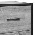 Miniatyrbilde 9 av 11: vidaXL Skjenk grå sonoma 68x35x76 cm konstruert tre