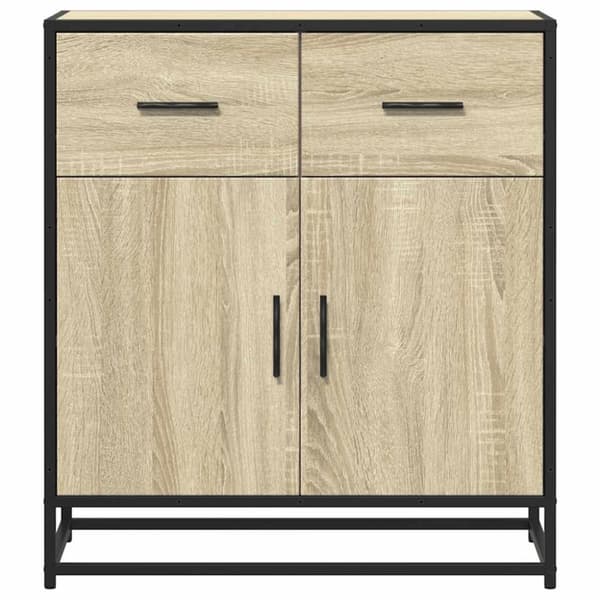 vidaXL Skänk sonoma-ek 68x35x76 cm konstruerat trä
