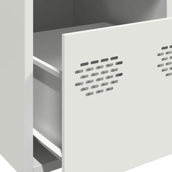 vidaXL Highboard Valkoinen 39x35x103,5 cm Teräs