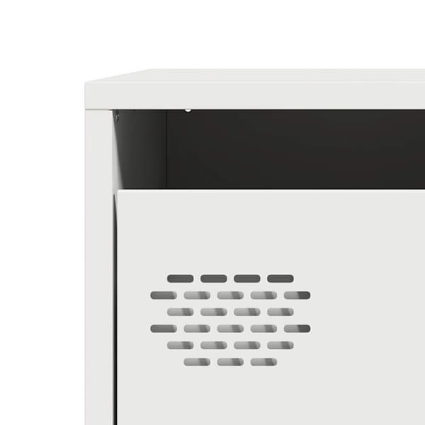 vidaXL Highboard Valkoinen 39x35x103,5 cm Teräs