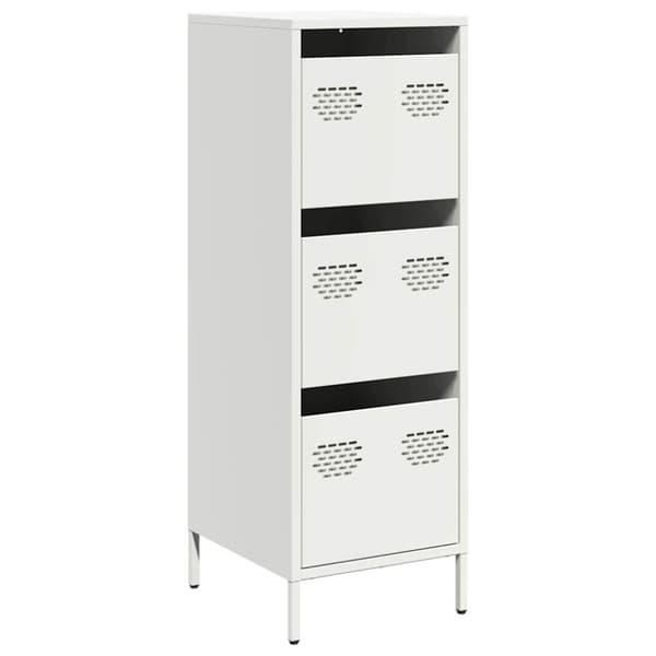 vidaXL Highboard Valkoinen 39x35x103,5 cm Teräs