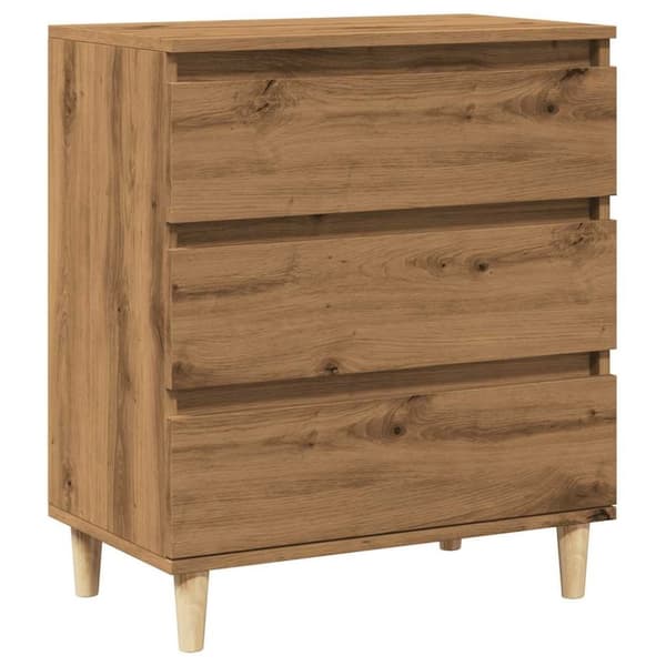 vidaXL Byrå ek 60x35x70 cm konstruerat trä