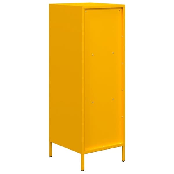 vidaXL Highboard sennepsgul 35x39x103,5 cm stål