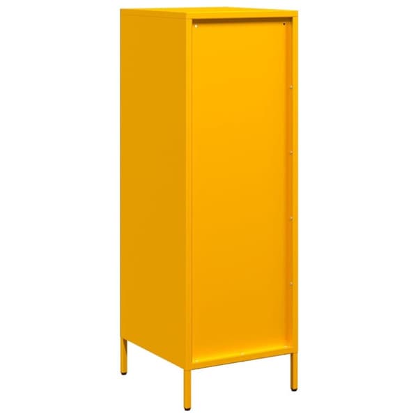 vidaXL højskab 39x35x103,5 cm stål sennepsgul