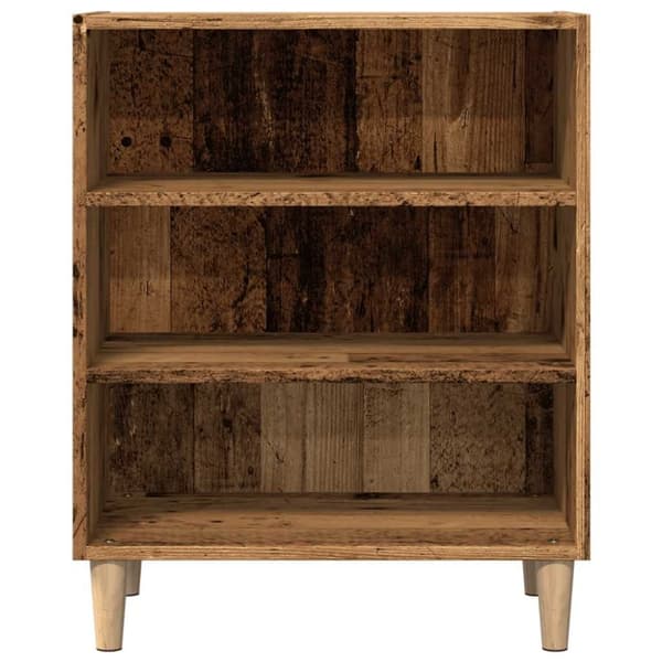 vidaXL skænk 57x35x75 cm konstrueret træ antikt træ