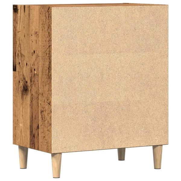 vidaXL skænk 57x35x75 cm konstrueret træ antikt træ
