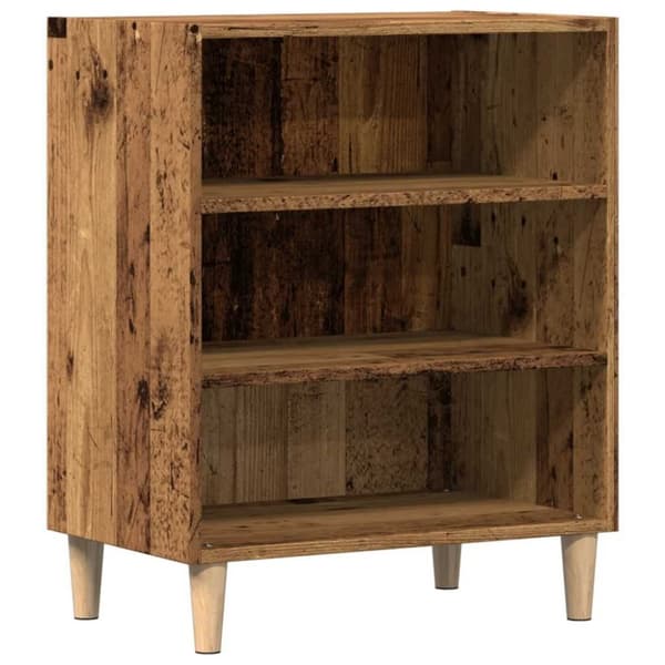 vidaXL skænk 57x35x75 cm konstrueret træ antikt træ