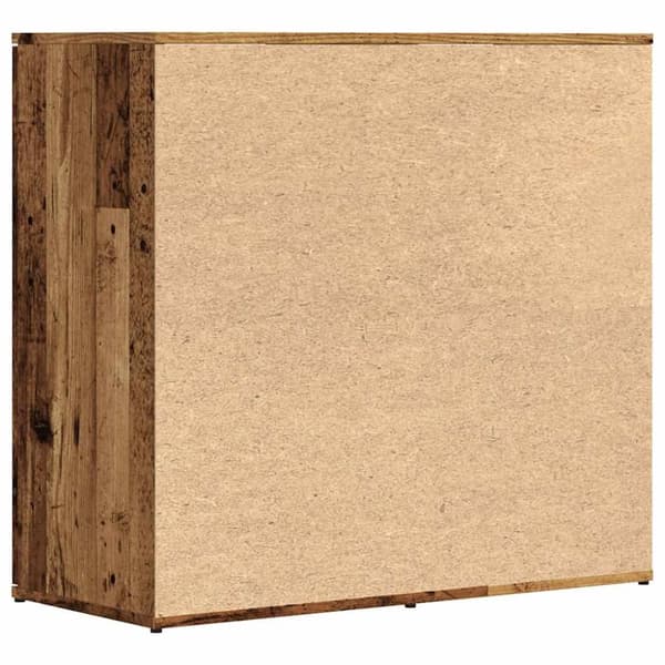 vidaXL skænk 80x36x75 cm konstrueret træ antikt træ