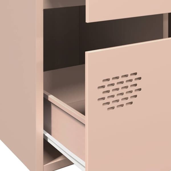 vidaXL Highboard rosa 68x39x101,5 cm stål