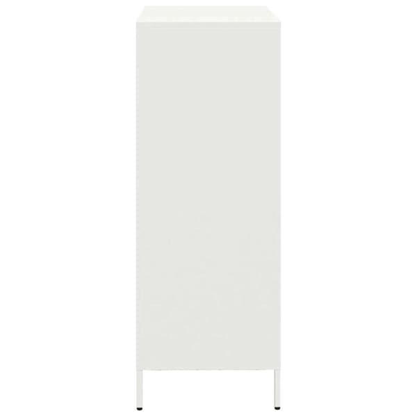vidaXL Highboard hvit 68x39x103,5 cm stål