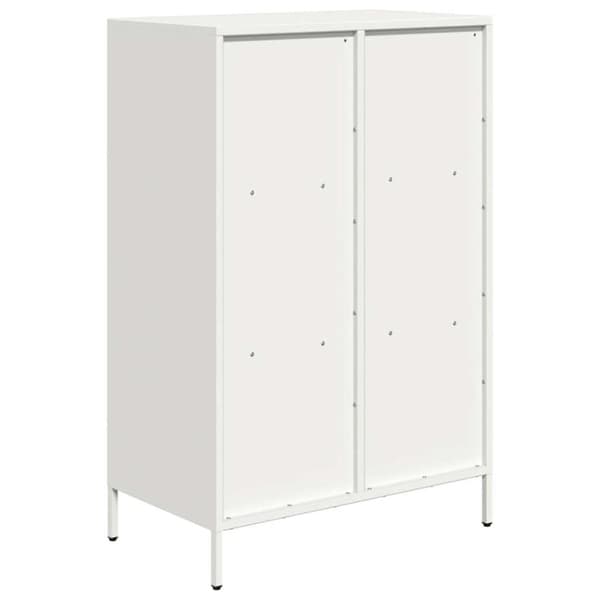 vidaXL Highboard hvit 68x39x103,5 cm stål