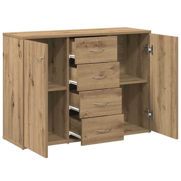 vidaXL skænk 88x30x64 cm konstrueret træ kunsteg