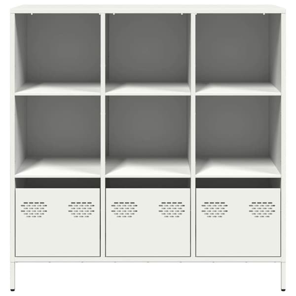 vidaXL skab 101,5x39x103,5 cm stål hvid