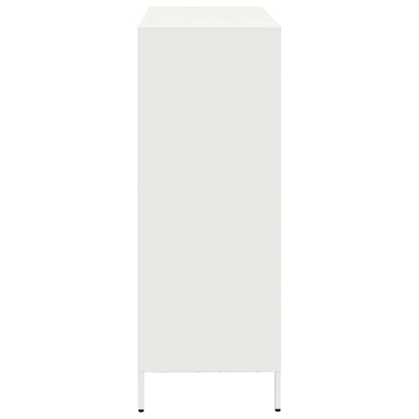 vidaXL skab 101,5x39x103,5 cm stål hvid