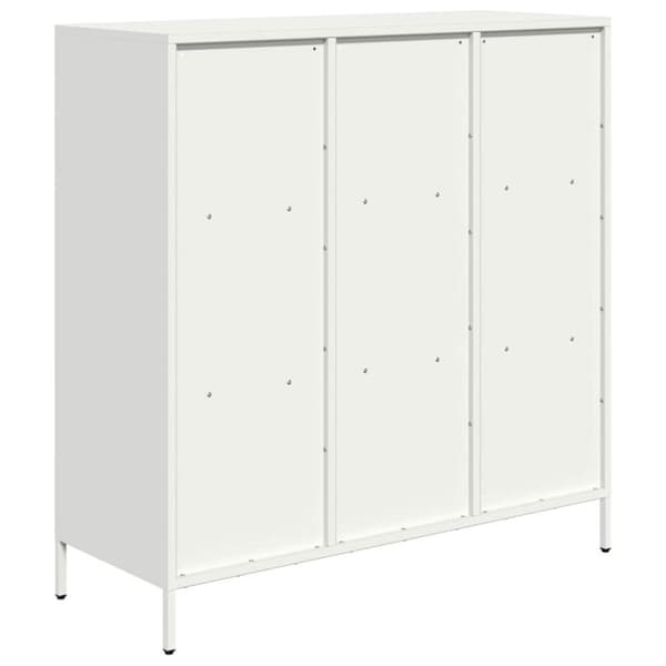 vidaXL skab 101,5x39x103,5 cm stål hvid