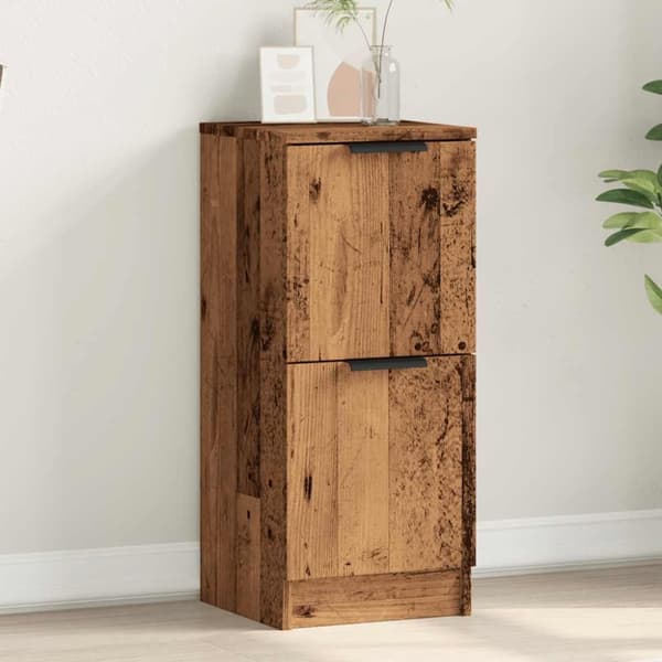 vidaXL Skjenk gammelt tre 30x30x70 cm konstruert tre