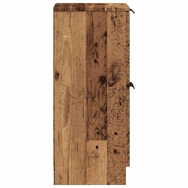 vidaXL Skjenk gammelt tre 30x30x70 cm konstruert tre