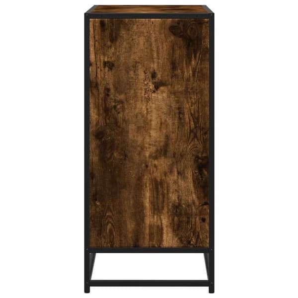 vidaXL skab 68x35x76 cm konstrueret træ røget egetræsfarve