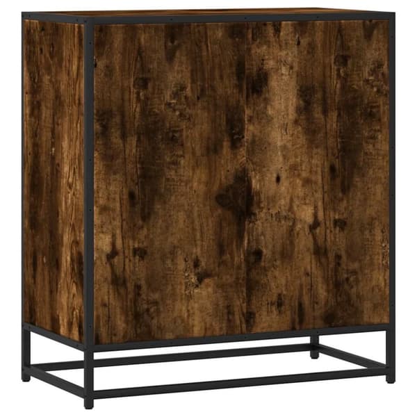 vidaXL skab 68x35x76 cm konstrueret træ røget egetræsfarve