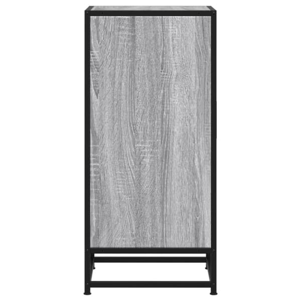 vidaXL Senkki harmaa Sonoma 35,5x35x76 cm tekninen puu ja metalli