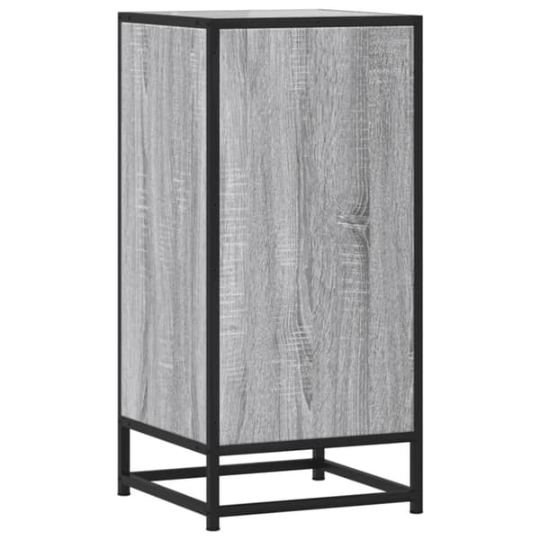 vidaXL Senkki harmaa Sonoma 35,5x35x76 cm tekninen puu ja metalli