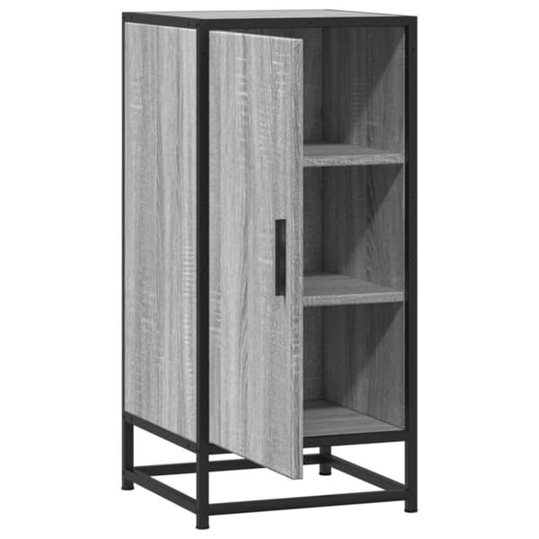 vidaXL Senkki harmaa Sonoma 35,5x35x76 cm tekninen puu ja metalli