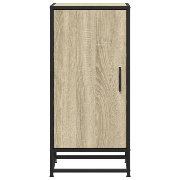 vidaXL Senkki Sonoma tammi 35,5x35x76 cm tekninen puu ja metalli
