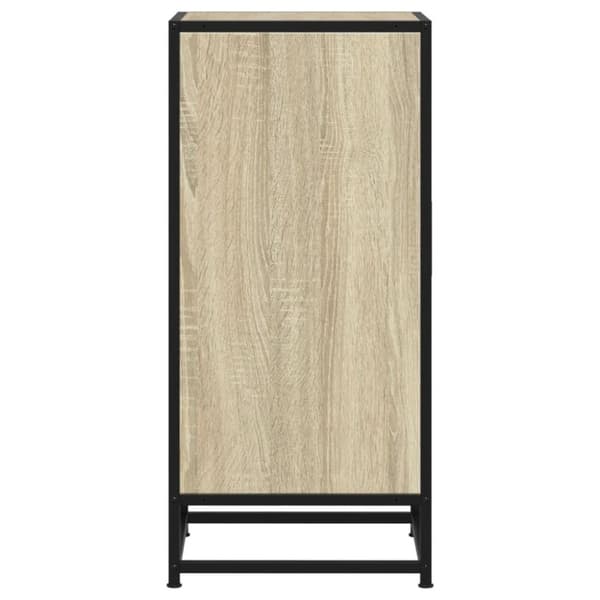 vidaXL Senkki Sonoma tammi 35,5x35x76 cm tekninen puu ja metalli