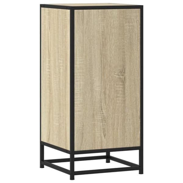 vidaXL Senkki Sonoma tammi 35,5x35x76 cm tekninen puu ja metalli