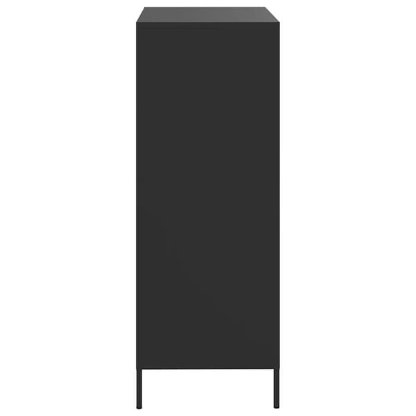 vidaXL Kaappi musta 68x39x101,5 cm teräs