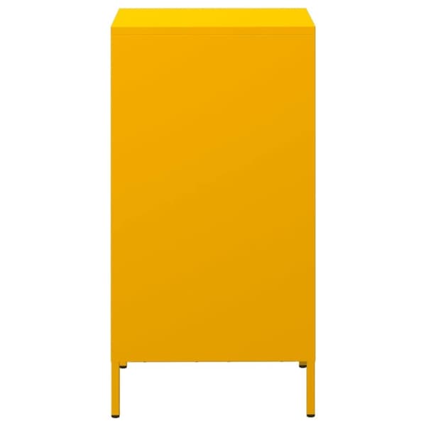 vidaXL Skänk senapsgul 35x39x73,5 cm kallvalsat stål