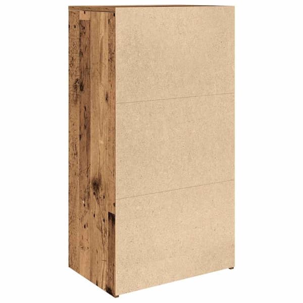 vidaXL kommode med 6 skuffer 50x34x96 cm konstrueret træ gammelt træ
