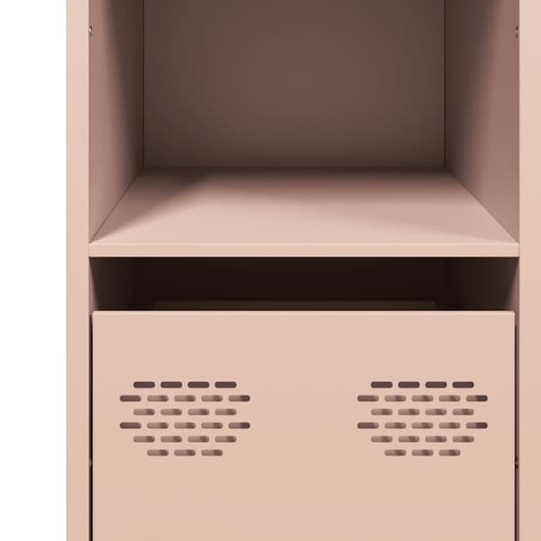 vidaXL Skjenk rosa 101,5x39x73,5 cm kaldvalset stål