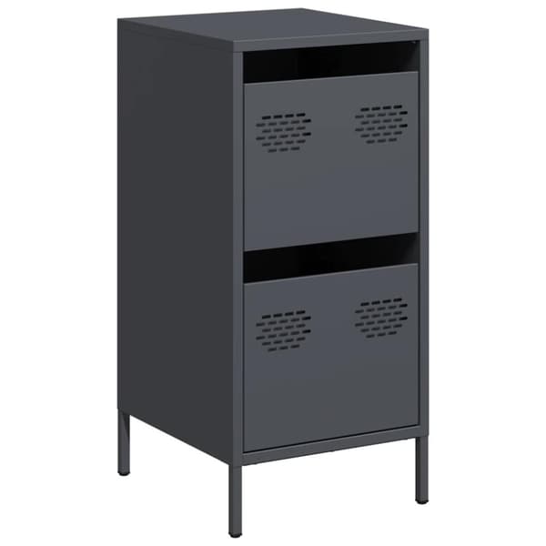 vidaXL Skjenk antrasitt 35x39x73,5 cm kaldvalset stål