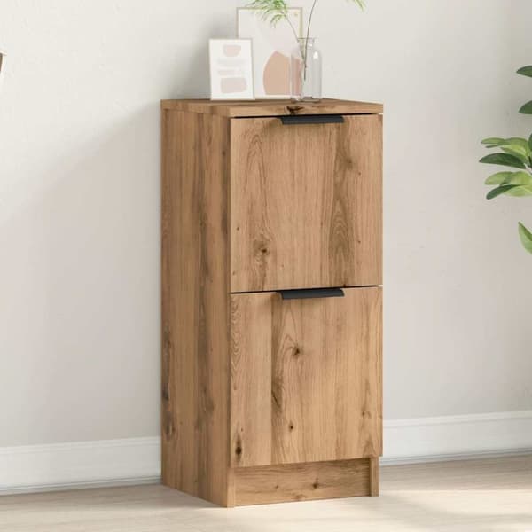 vidaXL Skjenk artisan eik 30x30x70 cm konstruert tre