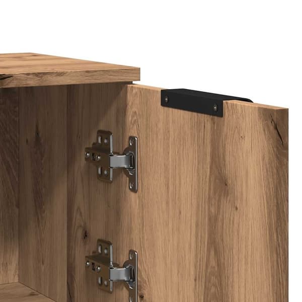 vidaXL Skjenk artisan eik 30x30x70 cm konstruert tre